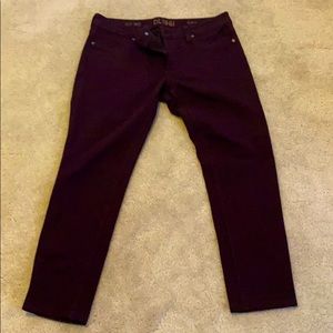 Stretch Eggplant color jeans